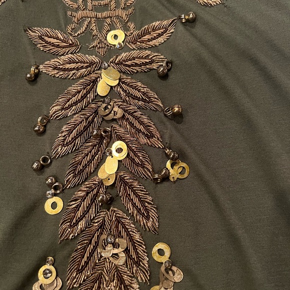 Emilio Pucci Top with Gold Metal Embroidery - Picture 7 of 11